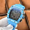 Reloj de Negocios Deportivo de Nueva Generación con Diseño Hueco Estilo Mecánico Deportivo Moderno Reloj de Artesanía de Tres Paneles Pequeños de Cuarzo