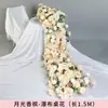 Decoraciones de boda de cascada de rosas, flores de cascada de seda para mesa de hotel, flores artificiales, arreglos florales, cascada de flores para cumpleaños