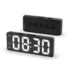 Reloj despertador digital de espejo transfronterizo, luz nocturna LED, adorno de escritorio específico para estudiantes, pantalla enchufable, reloj electrónico inteligente