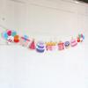 Foto Decorativa Bandeirinhas Coloridas e Flores, Porta-Retratos para Fotos de Lua Cheia do Bebê e Primeiro Aniversário, Bandeirinhas, Parede de Fundo Fotos 12 Meses