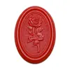 Ahora el relieve de cera tela ovalada rosa flor pegatina de pintura sello de pintura pegatina para sellar sobres multicolor