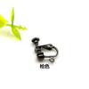Clip de oreja eléctrico de cobre de oro real sin dolor sin agujero clip de oreja con tornillo colgante clip de oreja cabeza de onda espiral accesorios de joyería DIY