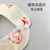 Babero impermeable con broche de dibujos animados para bebé, súper suave, para recién nacidos, de terciopelo de cristal, toalla para la saliva, venta al por mayor