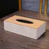 Caja de Pañuelos de Cuero Simple para Hogar Hotel Hotel Coche Caja de Pañuelos de Papel de Cuero Caja de Servilletas de Cuero para el Hogar