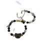 Pulsera de Gato con Perlas Negras Estilo Dulce Fresco Nicho Pulsera Linda Vintage de Perlas Agrietadas por el Hielo Estilo Frío de Ins