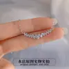 Colar de Moissanite colar de prata de lei 925 com rosto sorridente para mulheres, corrente de clavícula moderna e simples, simples e elegante, moderno e versátil