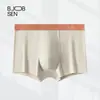 100 Peças Roupa Íntima Masculina Tipo Algodão Penteado Cueca Boxer de Algodão 7A Seda de Amora Fundilho Antibacteriano Tamanho Grande Cuecas Boxer Masculinas