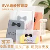 Bolsa de cremallera esmerilada para ropa EVA con lazo, venta al por mayor en lotes pequeños, ropa interior, calcetines, bolsa de embalaje de plástico