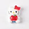 Desenho Animado Gato Kt Acessórios de Resina DIY Artesanal Cola de Chantilly Presilhas de Cabelo Elásticos para Cabelo Fivelas de Sapato Capas de Celular Chaveiros Acessórios