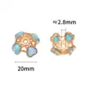 Contas Espaçadoras de Liga de Zinco Estilo Palácio Cruzado Coração Flor Base Material Artesanal Exquisito para DIY Cordão de Celular Bolsas Acessórios para Pendurar no Carro