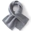Cachecol infantil de cashmere, estilo longo tricotado, novo design outono/inverno, quente e resistente ao frio, cachecol pequeno, aquecedor de pescoço cruzado, versátil e quente