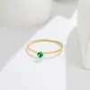 Design Simples Nicho Usando Banho Ultra Fino Luxo Leve Anel Pequeno de Ouro 14K Anel para Mulheres Celebridade da Internet Estilo Frio