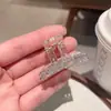 Presilha de Cabelo Pequena Colorida de Cristal de Alta Qualidade para Meio Preso, Elegante Presilha para Franja, Mini Piranha Estilo Princesa