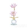 Cross-border Novos dois girassóis ornamentos de flores de cristal artesanato criativo sala de estar ornamentos de mesa presente tanabata