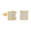 Pendientes de diamantes brillantes de alta calidad, de marca de moda con diamantes completos, pendientes de cristal de alta calidad, pendientes de circonita transfronteriza.
