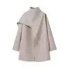 Al por mayor 2025 Primavera Nueva Chaqueta Exterior de Lana Doble Faz Estilo Europeo y Americano para Mujer 2378