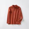 Camiseta Térmica de Base Cálida para Otoño e Invierno para Niños, Top de Otoño para Niños Estilo Coreano de Cuello Medio, Ropa Interior para Bebés Niñas Top de Color Sólido de Cuello Medio-Alto