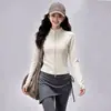 Traje Deportivo Otoño Invierno Nuevo Nylon Más Terciopelo Chaqueta de Yoga Adelgazante Moldeador Faldas Pantalones de Pilates Conjunto de Dos Piezas para Entrenamiento