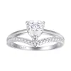 Joyería de Plata Transfronteriza Europea y Americana, Anillos de Plata Pura, Anillos de Joyería de Mano de Plata S925 con Circonita de Alta Gama, Fábrica de Joyería Personalizada