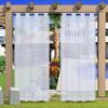 Cortinas Transparentes Transmitentes de Luz para Cenador Exterior Listas para Enviar, Mallas Impermeables para Ventanas Exteriores, Parasol Decorativo Moderno Minimalista para Terraza
