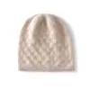 Gorro de punto trenzado con ribete de encaje, nuevo estilo otoño/invierno, cachemira pura, diseño coreano, cálido, para poner, cubreorejas, sombrero versátil