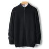 Outono e inverno Novo 100% lã pura suéter masculino gola redonda cardigan solto suéter grosso suéter casual de negócios cashmere