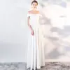Vestido de Noite Noiva Vinho 2026 Novo Verão Longo Vestido de Casamento Ombro Só Vestido de Noite Feminino 8548