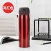 Fabricante de copos criativos para atacado, copos térmicos de aço inoxidável a vácuo, copos de água, copos com tampa retrátil, brindes promocionais publicitários
