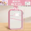 Bolsa de lição de casa com classificação de assunto em forma de L para atacado, grande capacidade, rede, armazenamento de provas, livros didáticos, documentos A4, bolsa para tutoria