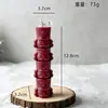 Vela Perfumada de Soldado de Nogal Navideño Creativo Transfronterizo en Capas, Vela Decorativa Atmosférica, Regalo de Decoración Festiva