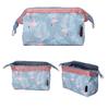 Nova Bolsa de Armazenamento Diversos para Viagem Estilo Coreano, Bolsa de Mão Portátil com Estampa Floral, Estojo de Maquiagem com Estrutura de Aço, Armazenamento Portátil