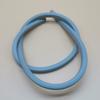 Tira de vedação de espuma de silicone oval resistente a altas temperaturas, resistente à corrosão, à prova d'água, anel de borracha, moldagem adesiva, cor, tira de espuma sólida