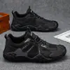 Zapatos de Hombre Papá Primavera y Otoño Malla Transpirable Zapatos de Senderismo Hombre Antideslizantes Resistentes al Desgaste Zapatos de Senderismo para Exteriores Zapatos Deportivos Casuales