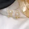 2026 Novos Brincos de Pérola Versáteis Elegantes Estilo Coreano e Japonês para Mulheres, Brincos de Luxo Leve de Nicho High-End, Acessórios de Orelha da Moda