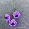 Modelo de Comércio Exterior Flor Artificial Rosa Diamante de 3 Cabeças para Decoração de Salão de Cerimônia de Casamento, Flor Cascata, Flor para Decoração de Fundo de Transmissão ao Vivo