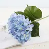 Película 3D Hortensia Flor Artificial Azul Flor Artificial Decoración Interior para el Hogar Boda Hortensia Rama Única Artificial