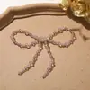 Estilo Universitário Menina Coreana Miçangas de Cristal Laço DIY Estilo Delicado Grampo de Cabelo Acessórios de Cabelo Sapatos Pingente de Flor Material