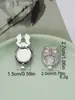 Juego de botones metálicos de búho, botones de clip para camisas y cárdigans, accesorios para manualidades, botones estilo chino en stock, botones para manualidades