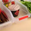 Organizador de Cajones Fácil de Clasificar Caja de Almacenamiento de Plástico para Cocina Cesta de Almacenamiento Transparente Hueca para Refrigerador