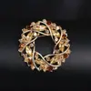 Broche de Acrílico da Moda para Mulheres, Alfinete Eletrodepositado em Liga, Broche Acessório de Roupa