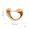Broche Simples Geométrico em Forma de U Liga de Ouro e Prata Alfinete Acessório Decorativo para Blazer de Terno Feminino E-commerce Transfronteiriço