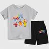 Bloques de construcción digitales numberblocks ropa camiseta de manga corta trajes para niños tops y pantalones estampado de dibujos animados moda ins