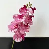 Pequeña Orquídea Artificial de Mariposa de Película 3D con 7 Cabezas y Textura de Alta Calidad, Orquídea Falsa para Boda y Decoración del Hogar