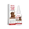 Gotas Otológicas Eeljoy Pet Care Limpam e Hidratam Suavemente as Orelhas do Pet, Deixando o Canal Auditivo Fresco, Confortável e Limpo
