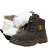 Botas de lana de una pieza de piel, botas de nieve cálidas, zapatos de algodón gruesos del noreste para hombres, botas de algodón para trabajo al aire libre, almacenamiento en frío, antideslizantes