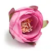 Botões de rosa artificiais para DIY, cabeças de flores artificiais, camélia, flores de pulso estilo ins, lapelas, acessórios para chapéu de palha, flores artificiais