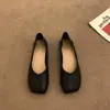 Primer Encuentro Bosque Ji Fangtou Estilo Brisa Nocturna Zapatos Planos para Mujer 2026 Vintage Suela Suave Para el Trabajo Slip-On Zapatos de Abuela