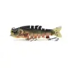 Big Mouth Nuevo Diseño Abierto Mackerel Señuelo Artificial PVC Cola Suave Señuelo de 6 Secciones Abierto Multi-sección Pez