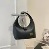 Bolso de Mano Tipo Dumpling Transfronterizo de Nicho, Diseño de Color Sólido, Textura de Alta Calidad, Bolso de Mano, Estilo Moderno y Sencillo, Elegante Bolso Cruzado para Mujer
