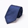 Corbata Formal de Negocios Atada a Mano para Hombre Azul Negro Larga 8cm Banco Hotel Ropa de Trabajo Profesional Corbata